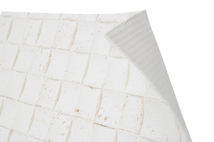 White 3D Mosaic Stone Wall Tile – Lightweight Travertine Wall Paneling for Indoor & Outdoor