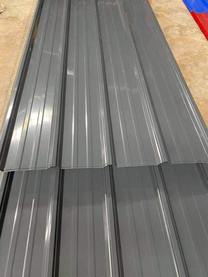 Slate Gray Steel Roof Panels Weather-Resistant Metal Roofing