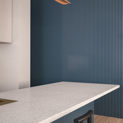 FlexForm™ Seamless Flexible Fluted Wall Panels – Midnight Blue