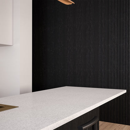FlexForm™ Seamless Flexible Fluted Wall Panels – Ultra Black