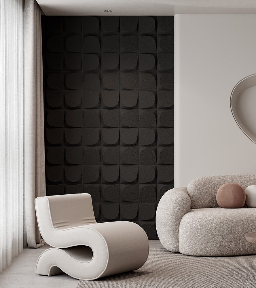 Dark Grey 3D Stone Wall Tile – Lightweight Decorative Panels for Walls, Interior & Outdoor Wall Decor