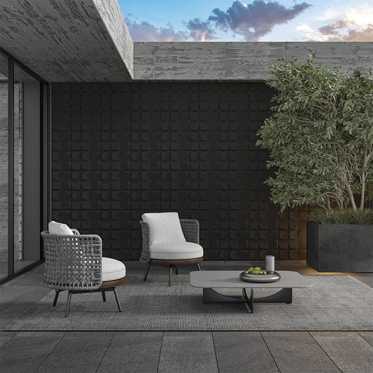 Dark Grey 3D Stone Wall Tile – Lightweight Decorative Panels for Walls, Interior & Outdoor Wall Decor