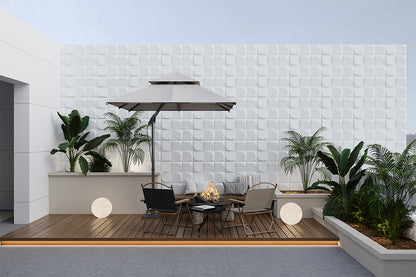 White 3D Stone Wall Tile – Lightweight Decorative Panels for Walls, Interior & Outdoor Wall Decor