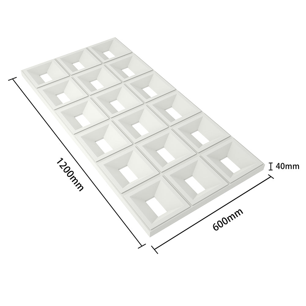 White PU Hollow Bricks Wall Partition – Modern Room Divider & Outdoor Privacy Screen