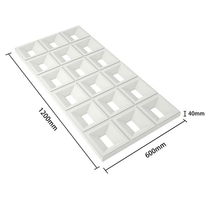 White PU Hollow Bricks Wall Partition – Modern Room Divider & Outdoor Privacy Screen