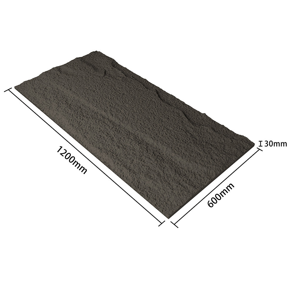 Gray Faux Stone Wall Panels – Waterproof 3D Wall Tile for Interior & Exterior Decor