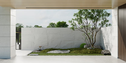 White Faux Stone Wall Panels – Waterproof 3D Wall Tile for Interior & Exterior Decor