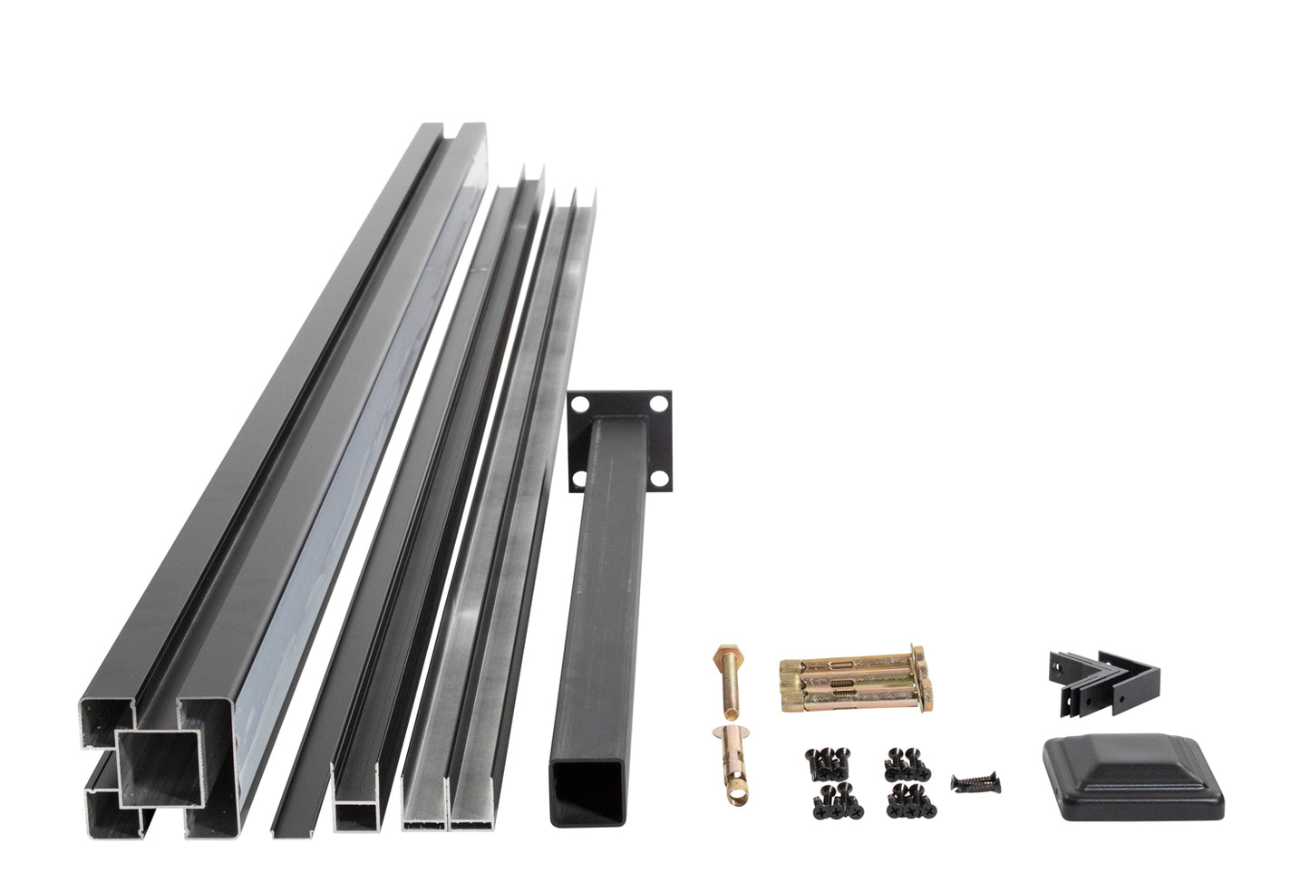 Vertical Layout - Metal Fence Post For Composite Fence