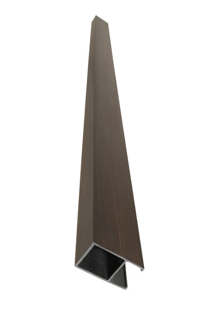 Suspended Slatted Wood Acoustic Drop Ceiling System - Dark Walnut