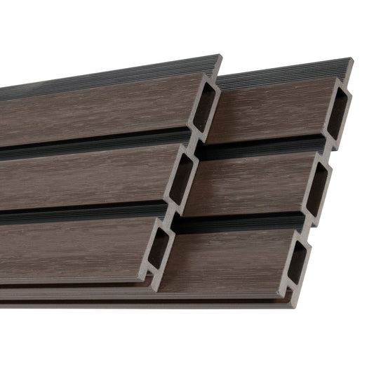 Slat Solution™ All-Weather WPC Composite Fence Slat Panel System – American Walnut