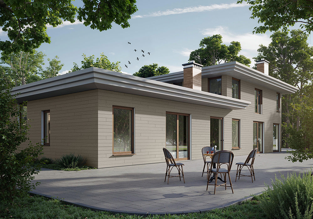 Arctic Oak Composite Shiplap Siding for Exterior Walls & Ceilings