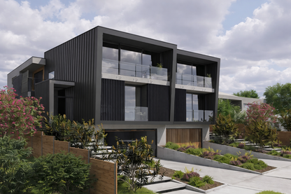 Black Interior-Exterior Timber Tube Composite Wood Slat Privacy Dividers