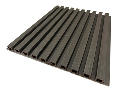 Charcoal Exterior Slat Siding Outdoor Wall Cladding Panels