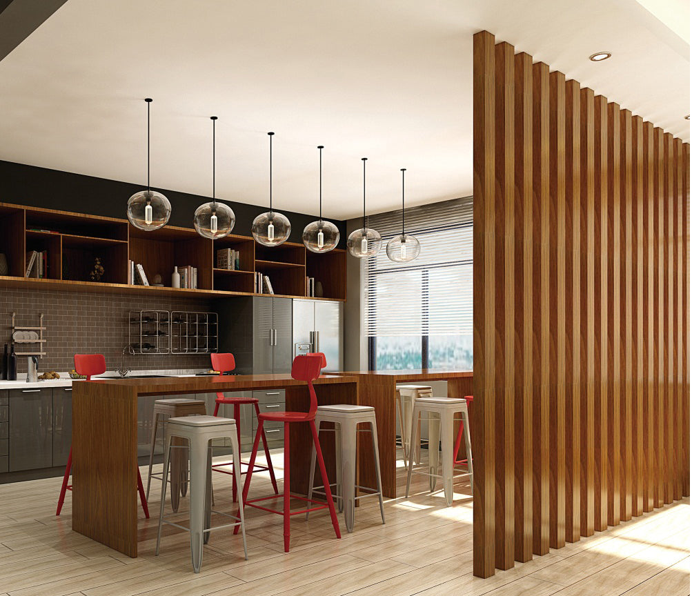 Chestnut Slat Wood Room Dividers, Wall Partition (WPC) – slatsolution.com