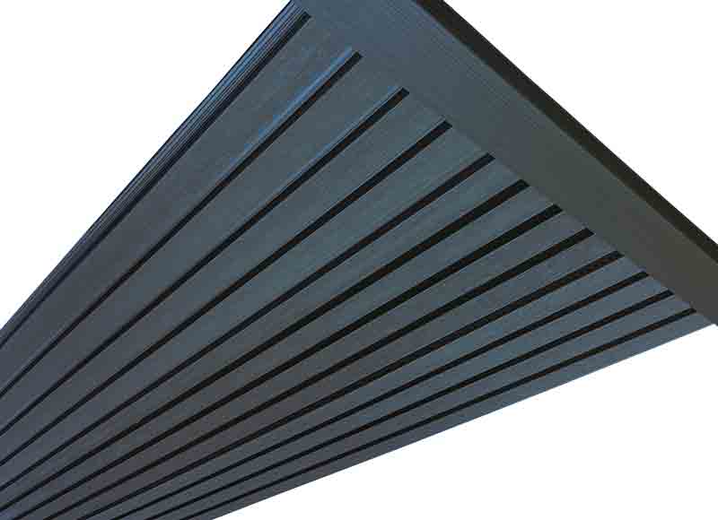 Black 90° Trim for Windows, Doorways Molding for Exterior Slat Panels