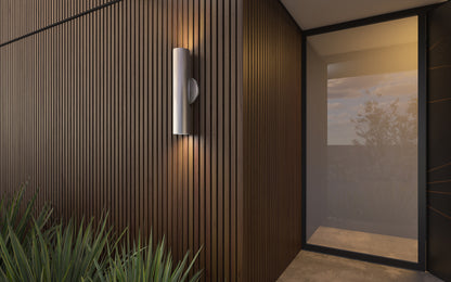 Dark Brown With Black Accents Exterior Slat Wall Paneling, Cladding, Siding for Outdoors