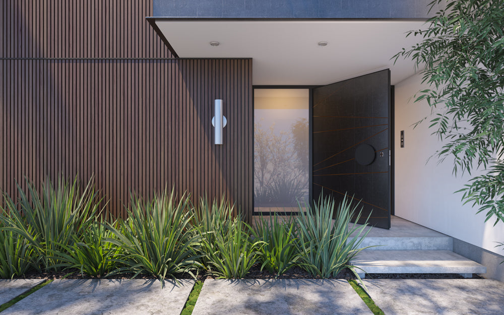 Dark Brown With Black Accents Exterior Slat Wall Paneling, Cladding, Siding for Outdoors