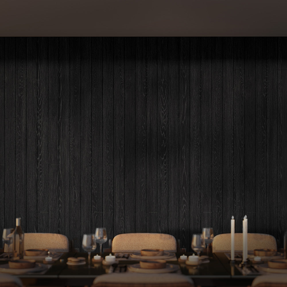 Enhanced Grain Wood-Like Composite Siding, Exterior Wall Paneling - Ebony