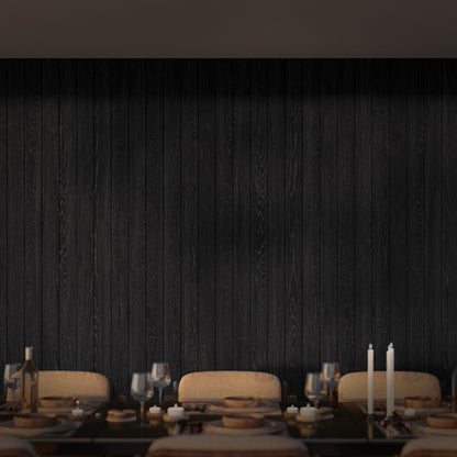 Enhanced Grain Wood-Like Composite Siding, Exterior Wall Paneling - Ebony