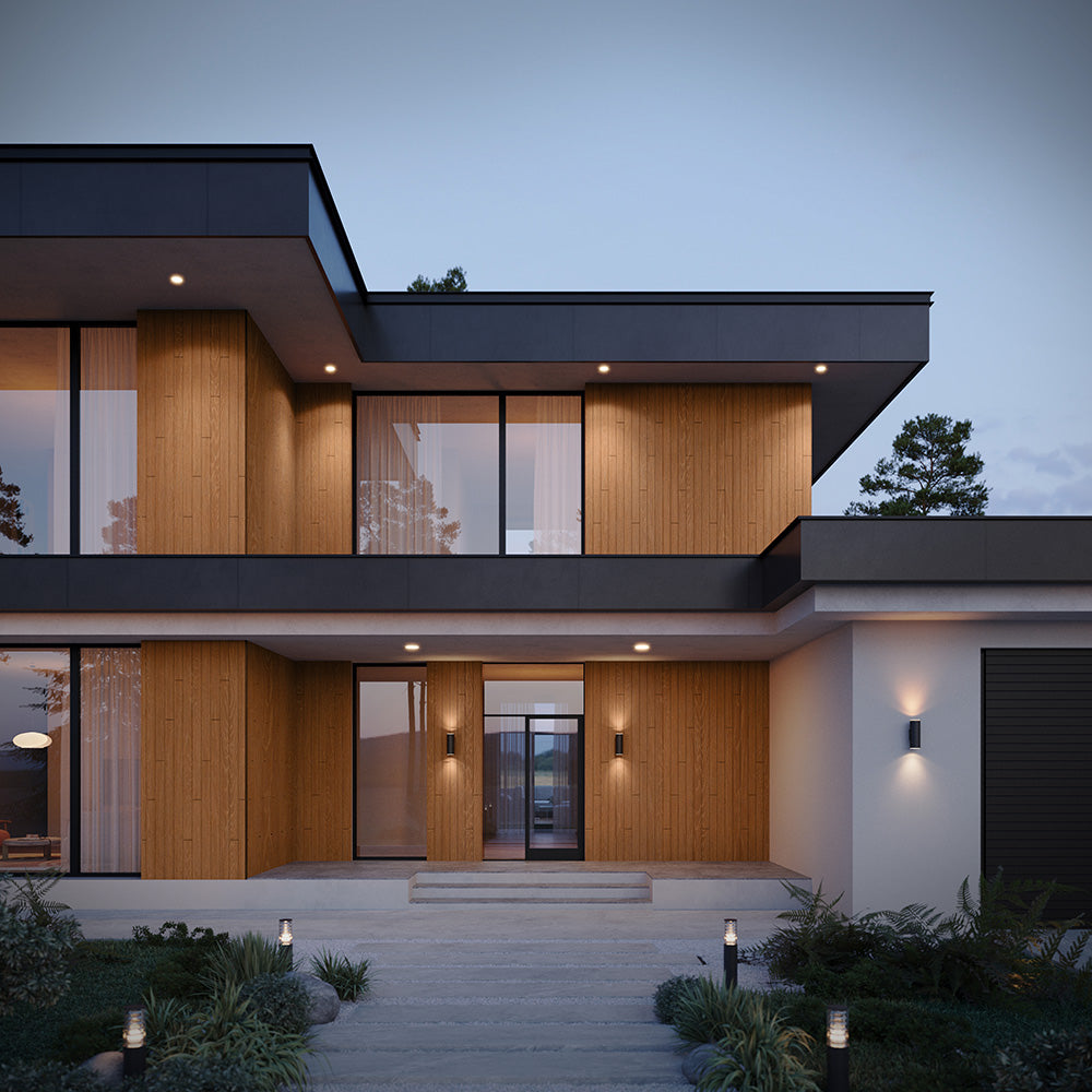 Enhanced Grain Wood-Like Composite Siding, Exterior Wall Paneling - Peruvian Teak