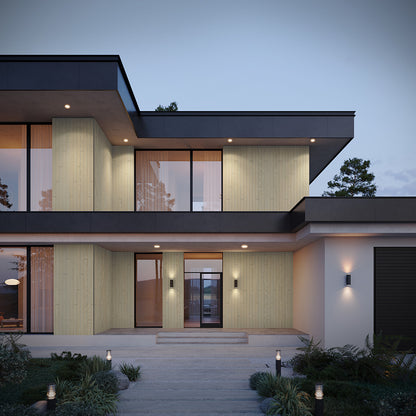 Enhanced Grain Wood-Like Composite Siding, Exterior Wall Paneling - Arctic Oak