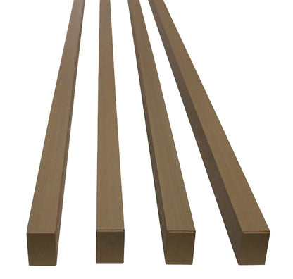 Teak Exterior Slat Accent Wall, Privacy Fence Kit