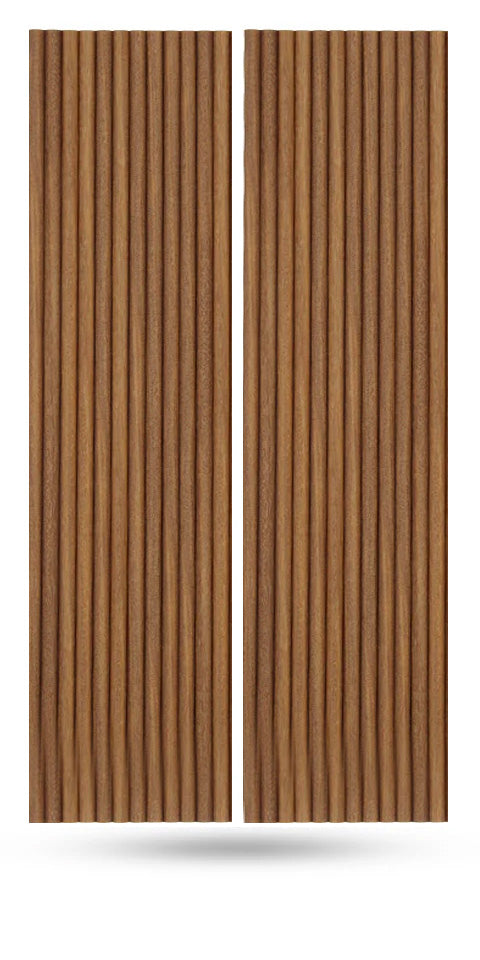 Flexible Tambour Wood Panels For Interior Walls Decorative Fluted Siding Cladding - Antique Maple 1" Standard Bead
