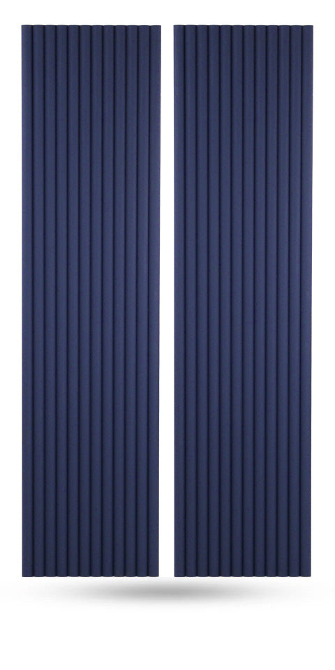 Flexible Tambour Wood Panels For Interior Walls Decorative Fluted Siding Cladding - Midnight Blue 3/4" Mini-Bead