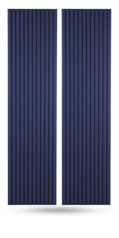 Flexible Tambour Wood Panels For Interior Walls Decorative Fluted Siding Cladding - Midnight Blue 3/4" Mini-Bead