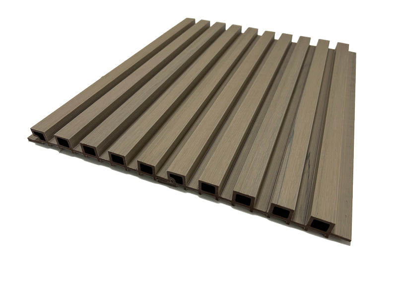 Gray Oak Exterior Slat Siding Outdoor Wall Cladding Panels