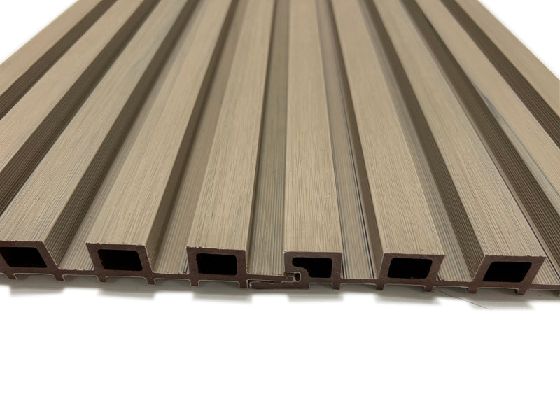 Gray Oak Exterior Slat Siding Outdoor Wall Cladding Panels