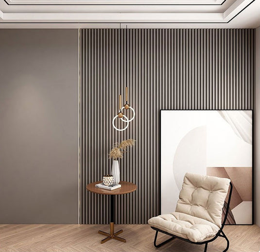 Rounded Slat Unfinished Oak Wood Wall Panels, Stain or Paint Grade ...