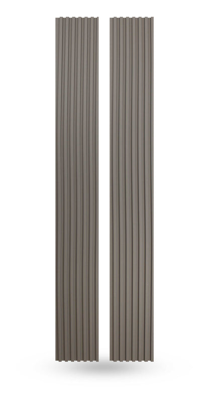 Rhino Gray Slat Wood Panels for Walls