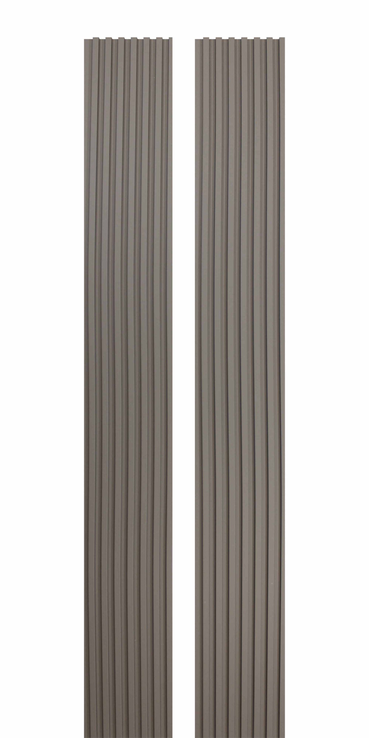 Rhino Gray Slat Wood Panels for Walls