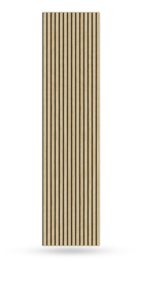 Half-Round Wood Column Acoustic Sound Panel for Walls - American Oak