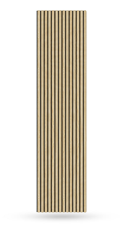 Half-Round Wood Column Acoustic Sound Panel for Walls - American Oak