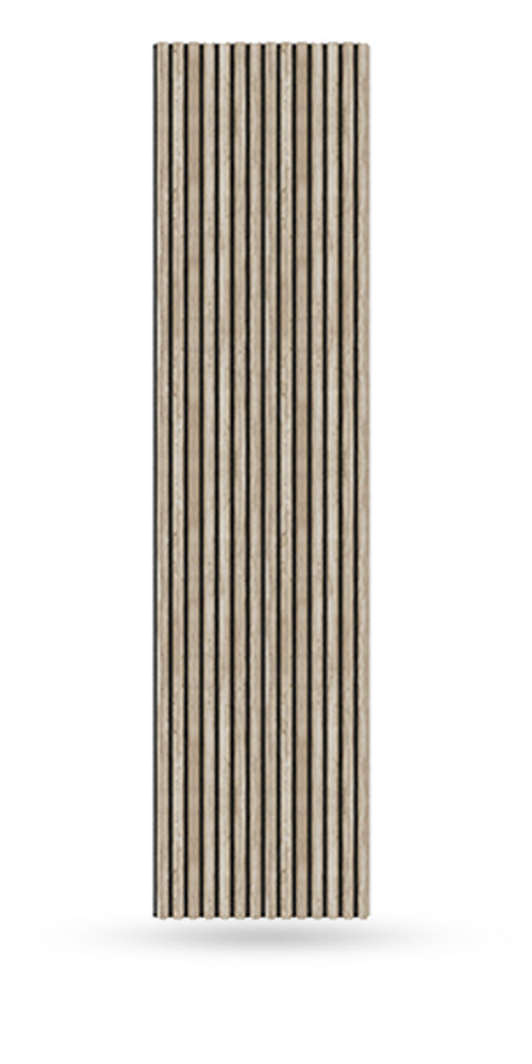 Half-Round Wood Column Acoustic Sound Panel for Walls - White Oak