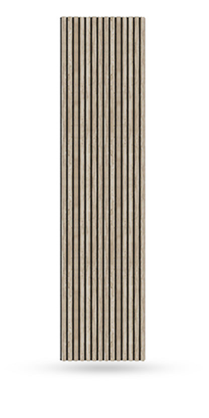 Half-Round Wood Column Acoustic Sound Panel for Walls - White Oak