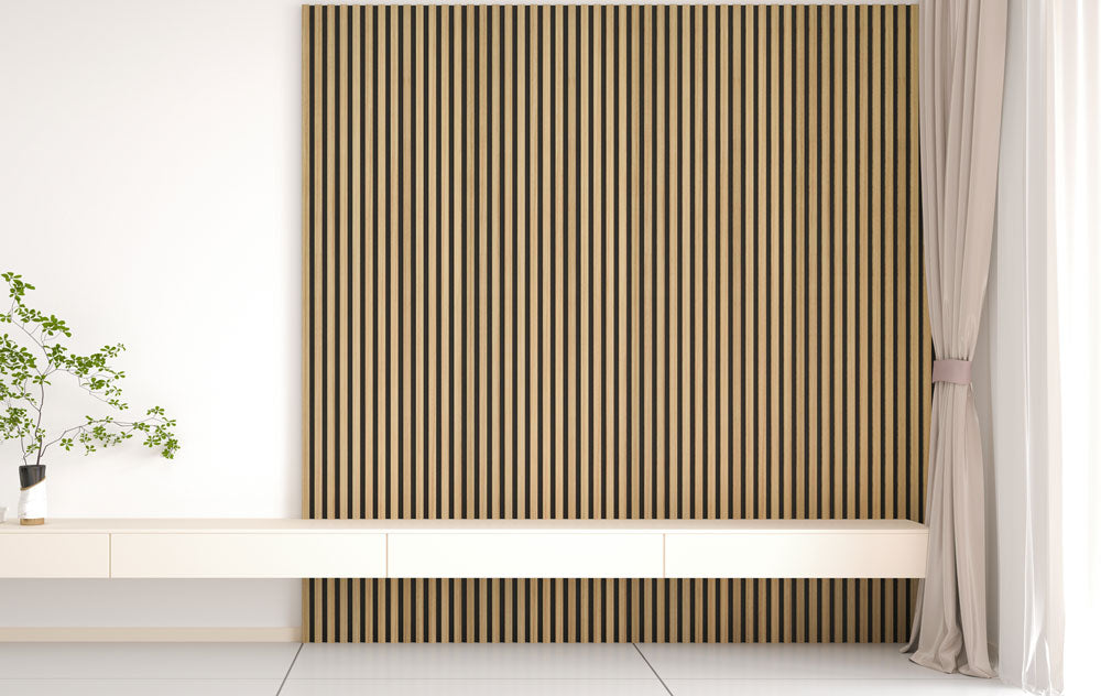 Walnut Acoustic Slat Panel  Panellis Architectural Solutions