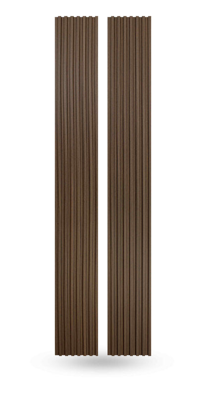 Mocha Brown Slat Wood Panels for Walls