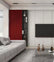 Satin Red Slat Wood Panels for Walls - Sleek (106