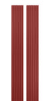 Satin Red Slat Wood Panels for Walls - Sleek (106