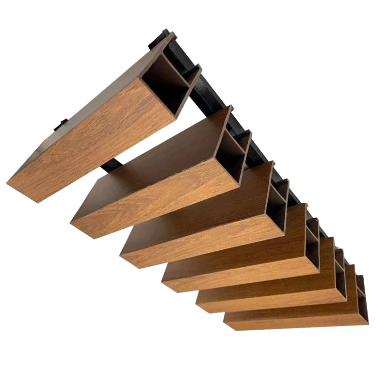 Suspended Slatted Wood Drop Ceiling