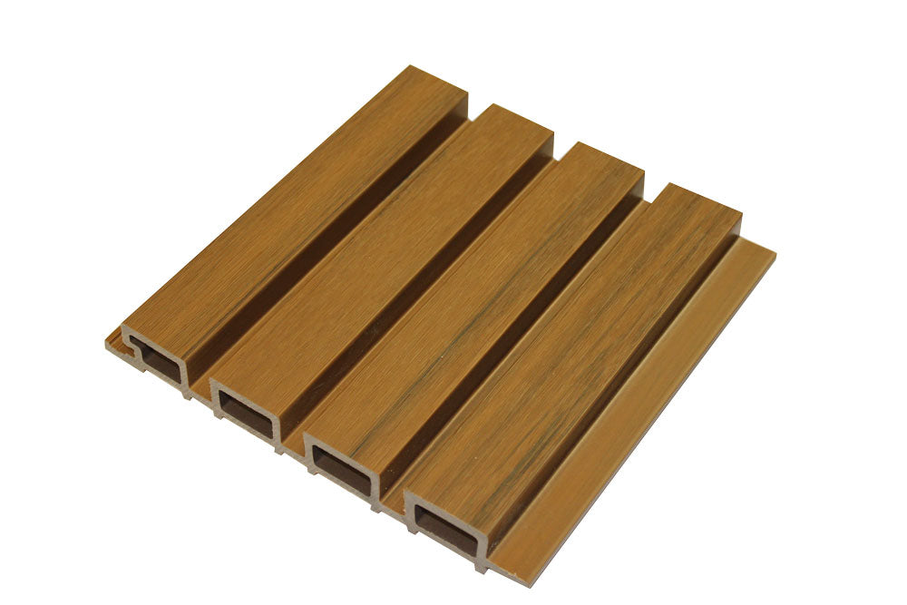 Weathered Teak Exterior Slat Wall Paneling for Outdoors