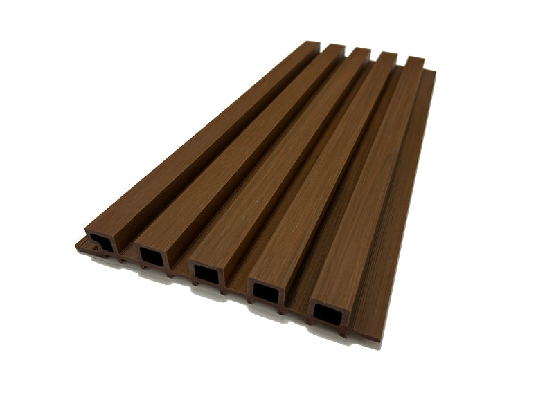 Weathered Teak Exterior Slat Siding Outdoor Wall Cladding Panels ...