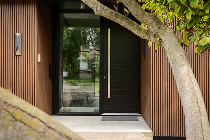 Weathered Teak Exterior Slat Wall Paneling for Outdoors