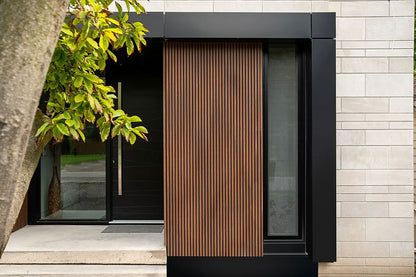 Teak Outdoor Wall Paneling