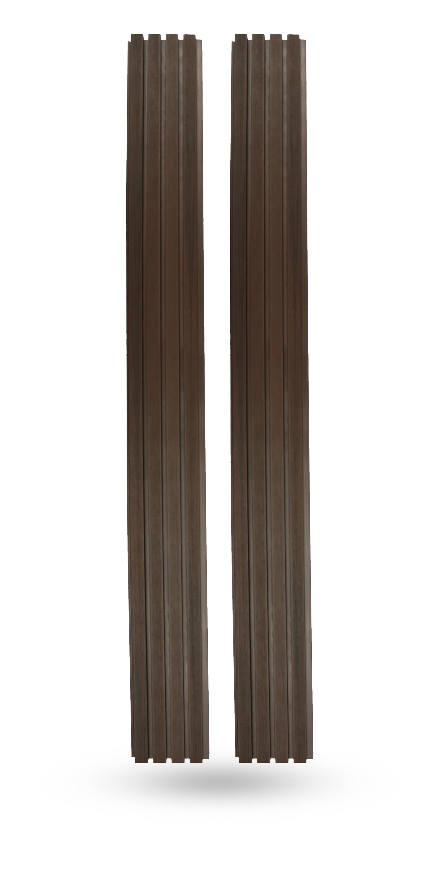 Dark Brown Exterior Slat Wall Paneling for Outdoors