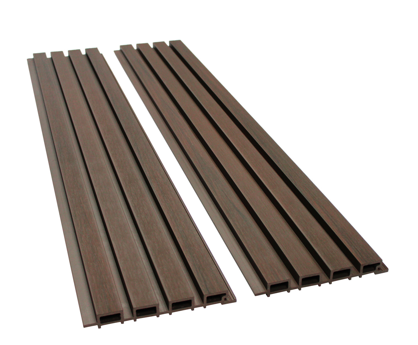 Dark Brown Exterior Slat Wall Paneling for Outdoors