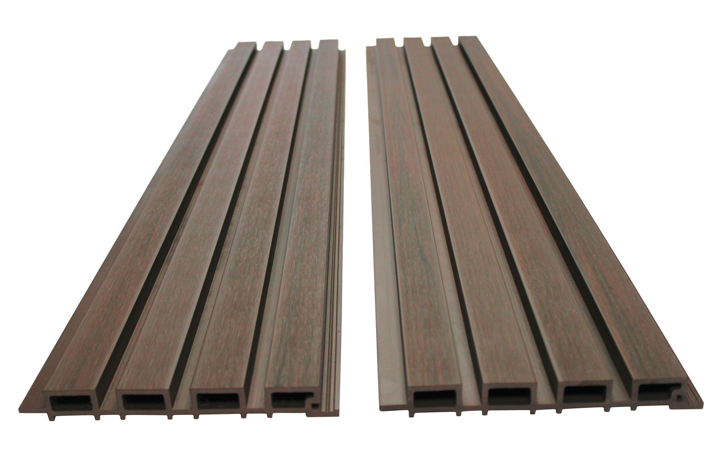 Dark Brown Exterior Slat Wall Paneling for Outdoors